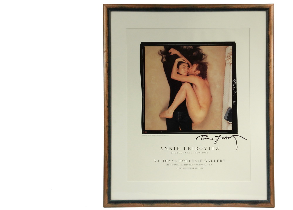 Appraisal: SIGNED EXHIBITION POSTER - Annie Liebovitz Photographs - National Portrait