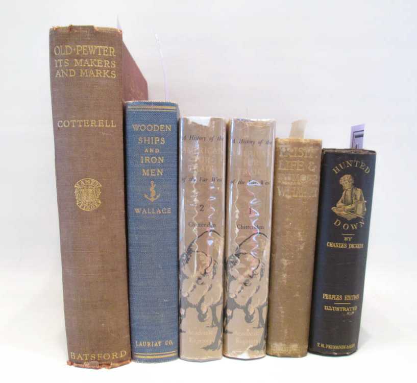 Appraisal: SIX COLLECTIBLE BOOKS including first edition Old Pewter Its Makers