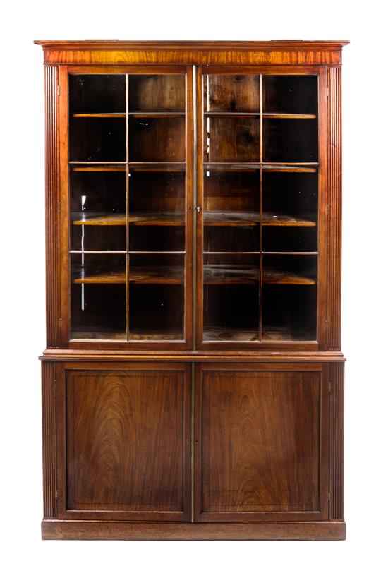 Appraisal: Sale Lot A Regency Mahogany Bookcase th century in two