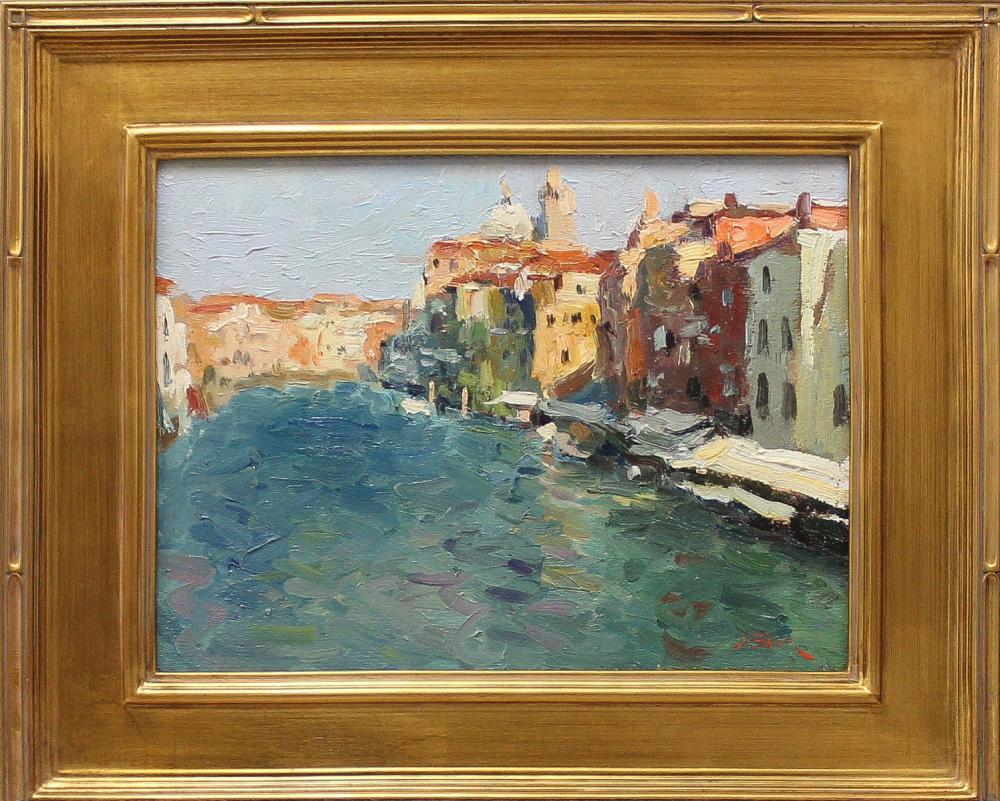 Appraisal: NICK STOQ United States st century oil on board Venice