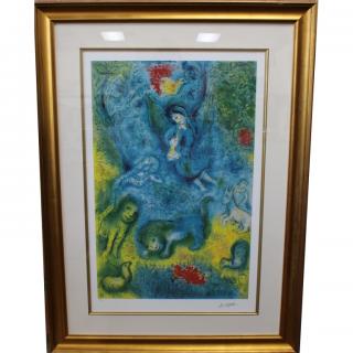 Appraisal: Large Marc Chagall - Magic Flute lithograph Signed and numbered