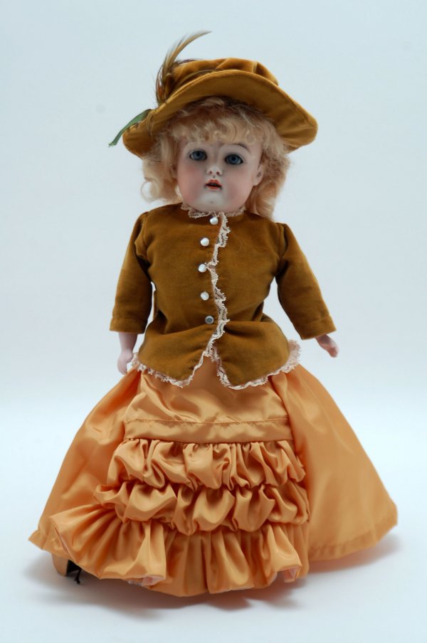 Appraisal: Circa bisque shoulder head doll probably German marked to back