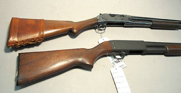 Appraisal: A lot of two American slide action riot guns Comprising