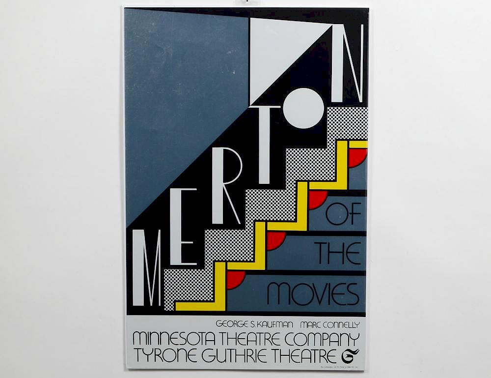 Appraisal: ROY LICHTENSTEIN American - Merton of the Movies Silkscreen on