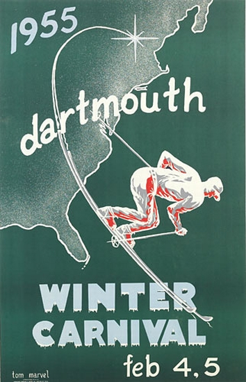 Appraisal: THOMAS MARVEL DATES UNKNOWN DARTMOUTH WINTER CARNIVAL x inches x