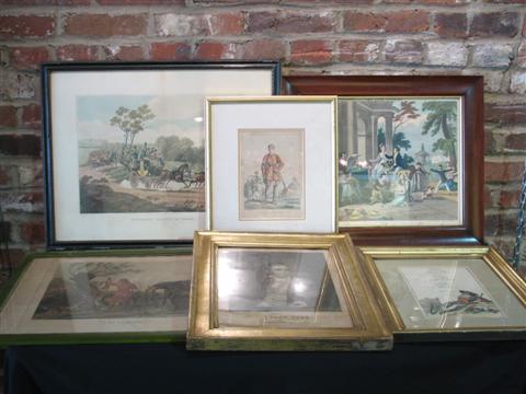 Appraisal: A GROUP OF SIX PRINTS AFTER CARLE VERNET FRENCH LE