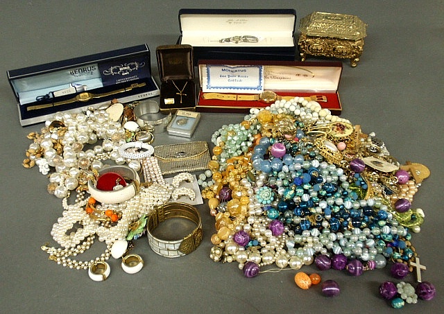 Appraisal: - Large group of costume jewelry and accessories to incl