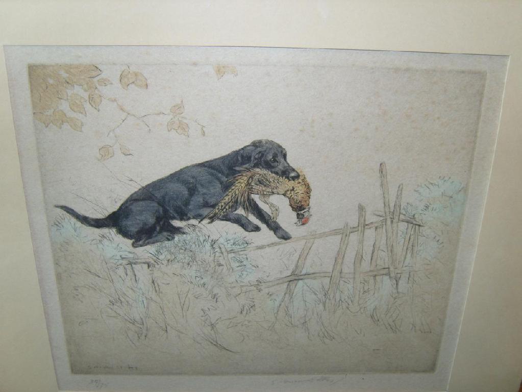 Appraisal: A signed coloured limited edition etching by George Vernon Stokes