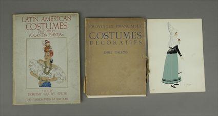 Appraisal: Two Costume Books with Colored Plates