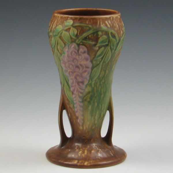 Appraisal: Roseville Wisteria Vase marked with Roseville Pottery foil label mint