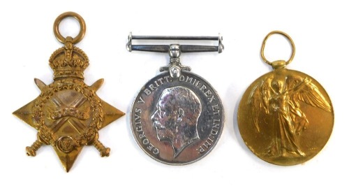 Appraisal: A Star Trio awarded to Pte Willie Hirst Royal Munster