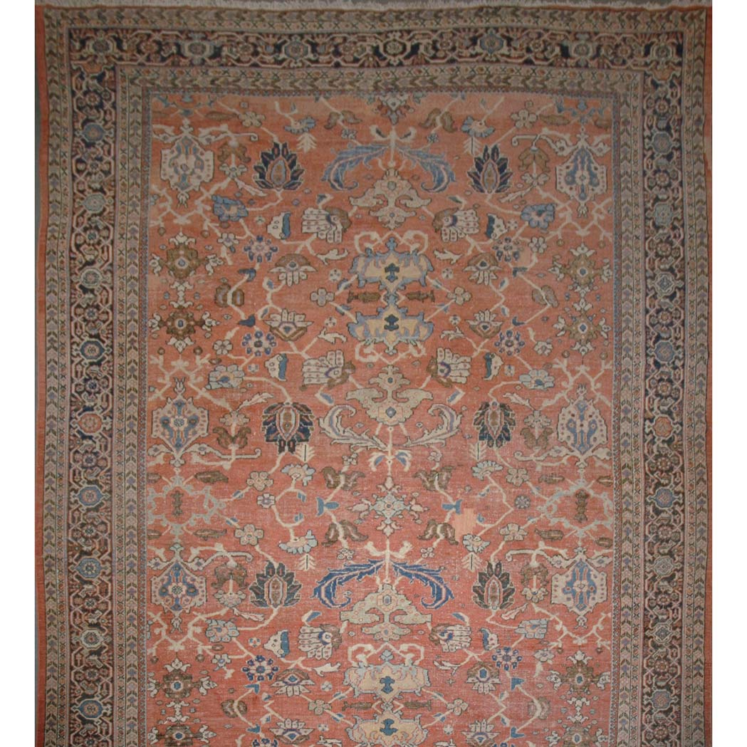 Appraisal: Mahal Carpet Central Persia circa The allover pattern of large