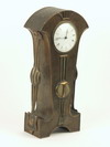 Appraisal: CLOCK - Circa - Art Nouveau hand hammered copper case