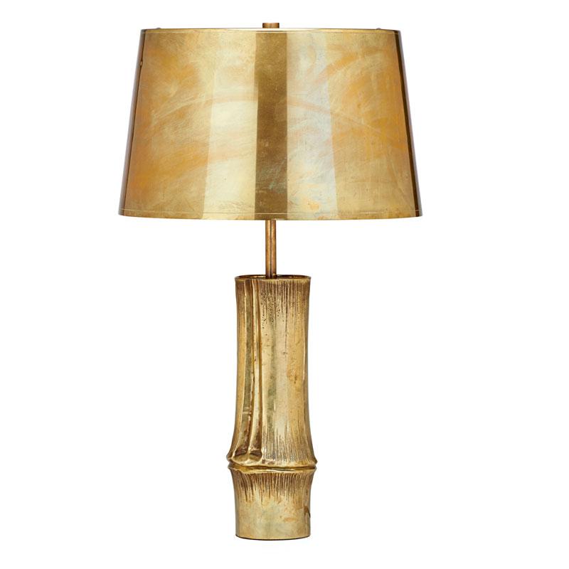 Appraisal: MAISON CHARLES Bambou table lamp Condition Report Adjustable finial