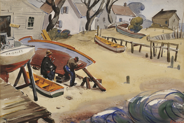 Appraisal: Henry Martin Gasser American - The Boatyard Signed H GASSER