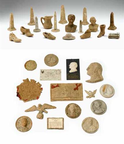 Appraisal: Collection of macerated currency objects washington d c late th