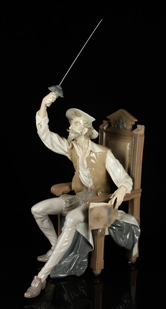 Appraisal: - Llardro Porcelain Figure I am Don Quixote Lladro porcelain