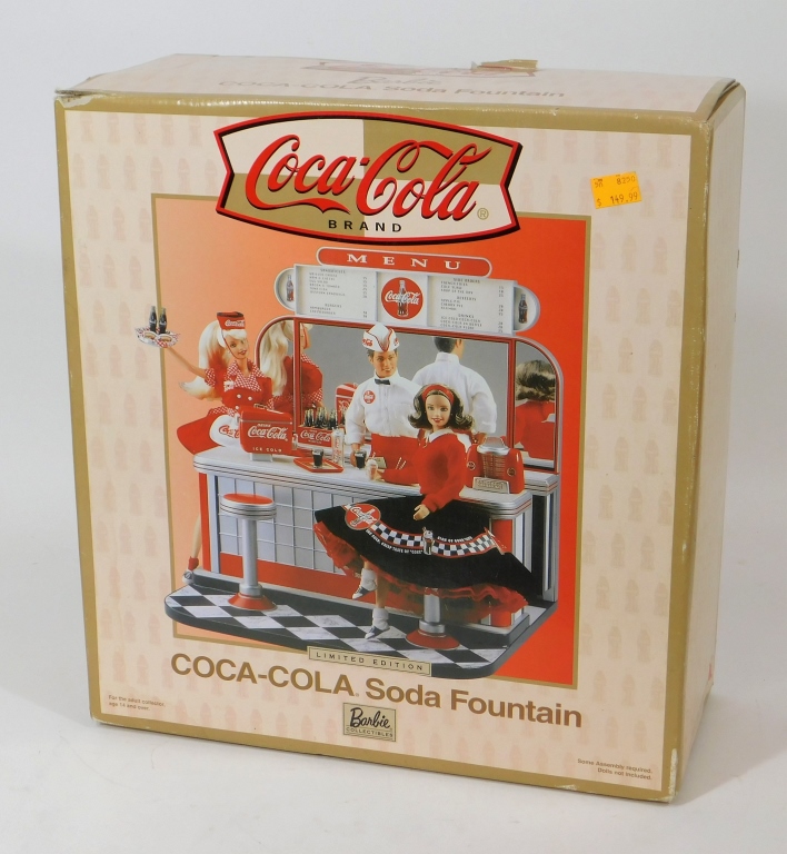 Appraisal: COCA-COLA SODA FOUNTAIN BARBIE COLLECTION United States th CenturyBy Mattel