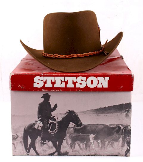 Appraisal: Montana Stetson X Beaver Cowboy Hat Included in this lot