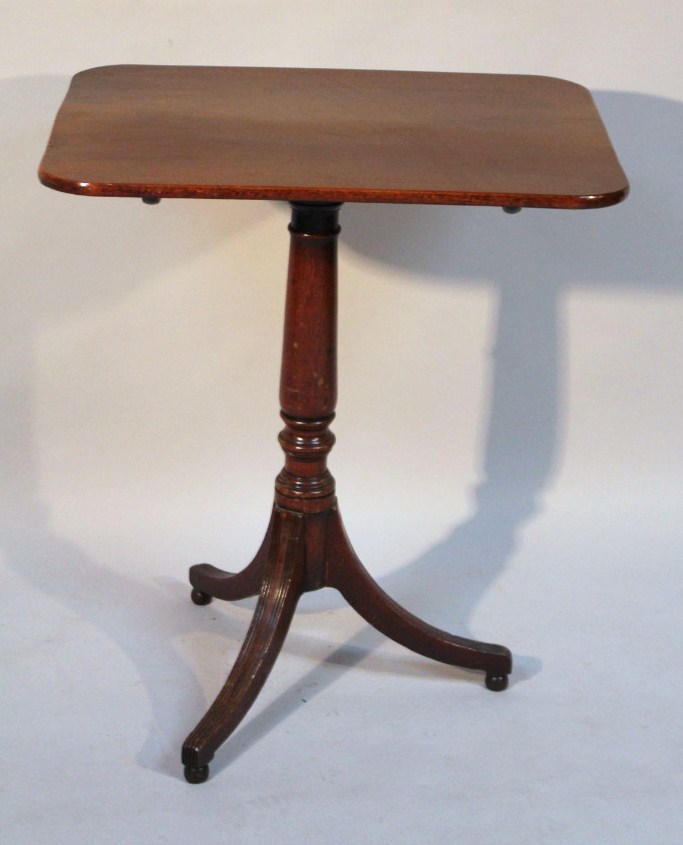 Appraisal: A thC mahogany occasional table the rectangular top with rounded