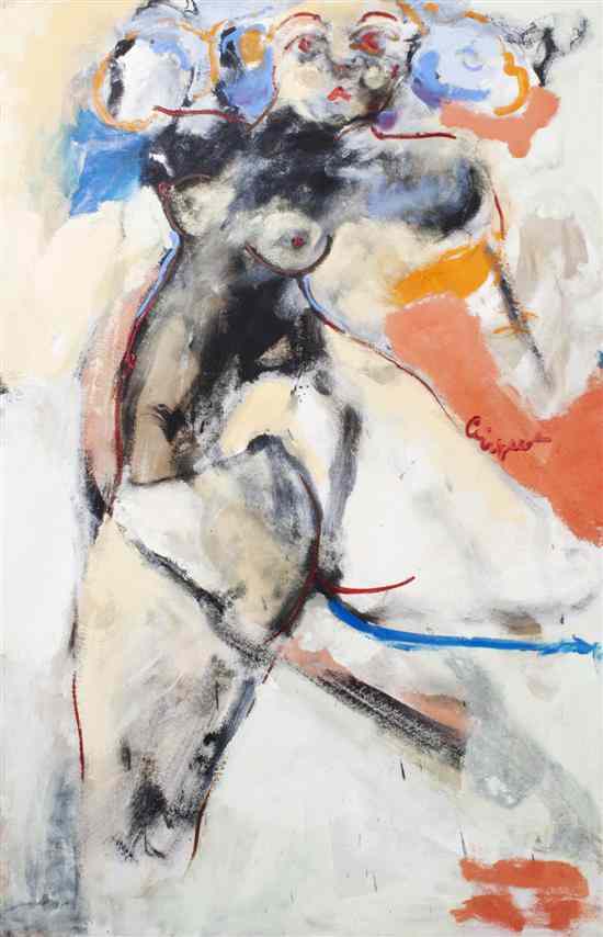 Appraisal: Franky Criquet French th st century Portrait of a Nude