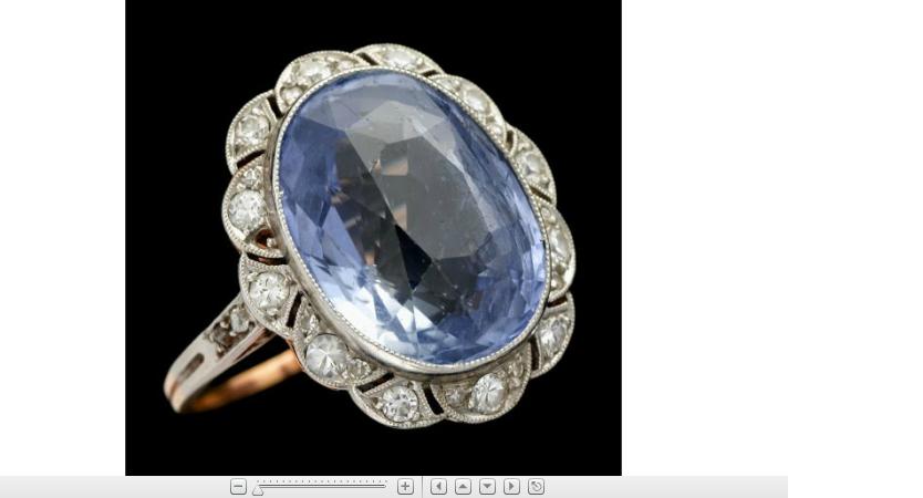 Appraisal: Platinum topped yellow gold sapphire and diamond ringOval lavender blue