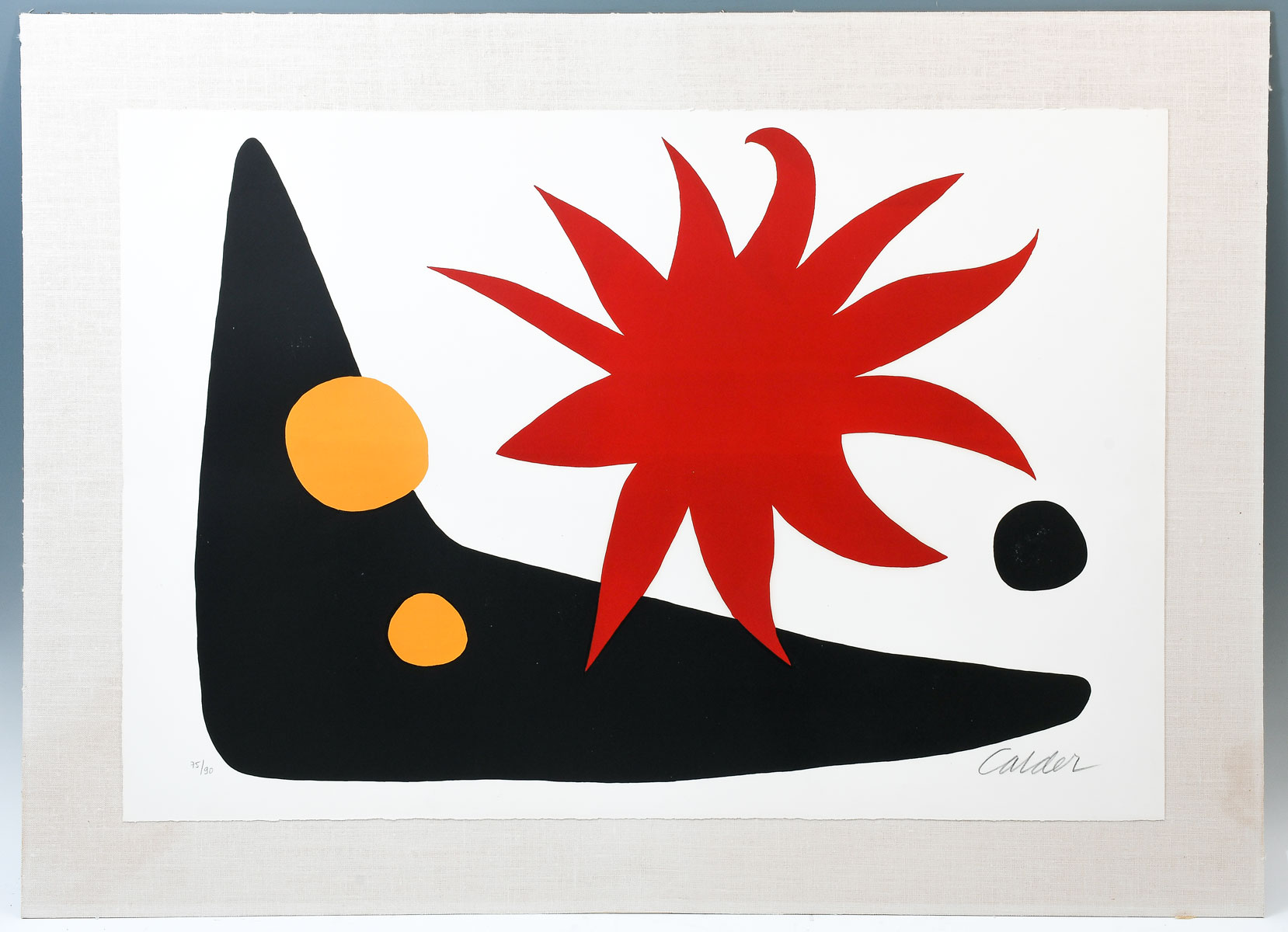 Appraisal: CALDER Alexander American French - ''Le Soleil Rouge'' Lithograph ''