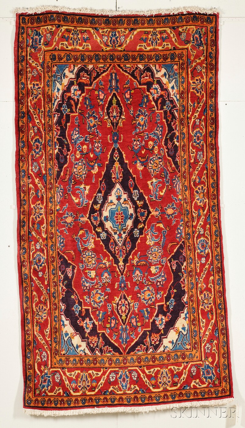 Appraisal: Southwest Persian Rug mid- th century ft in x ft