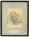 Appraisal: GRAPHITE DRAWING - Portrait of William Wordsworth English Poet Laureate