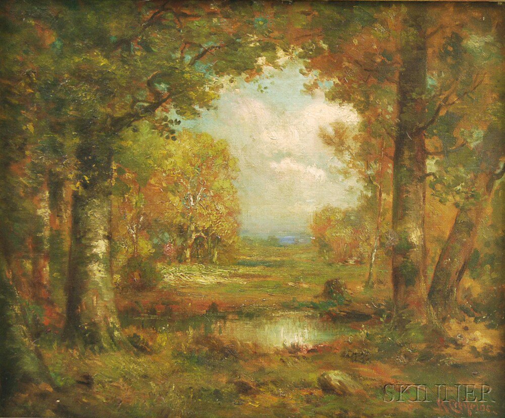 Appraisal: Richard Creifelds American - Autumn Landscape Signed R Creifelds l