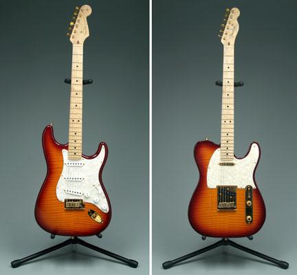 Appraisal: Matched set Fender electric guitars one Stratocaster and one Telecaster