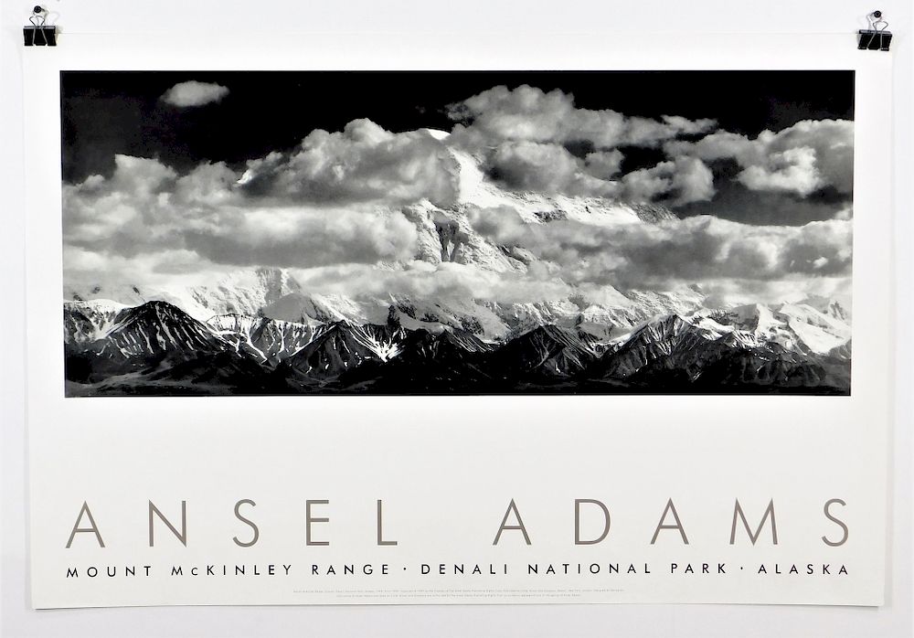 Appraisal: PC Ansel Adams B W Photograph Alaska Portfolio Ansel Easton