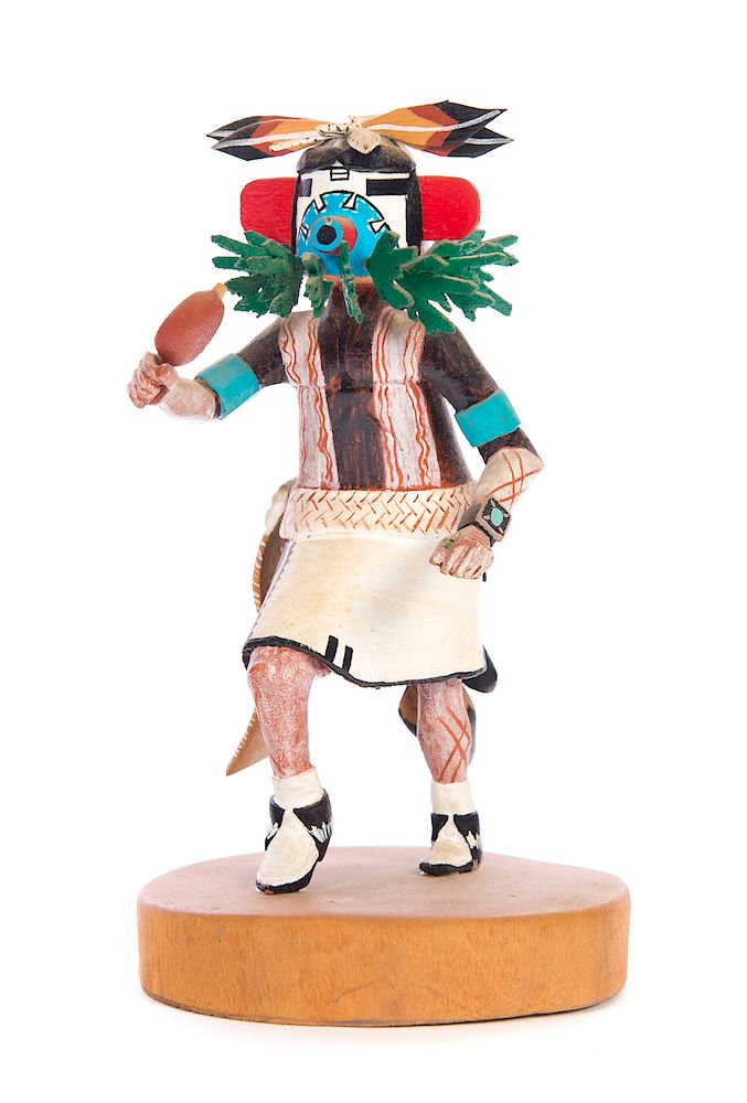 Appraisal: l Sumatzkuku Nayaiyataka Swaying Man Kachina Measures tall Good original