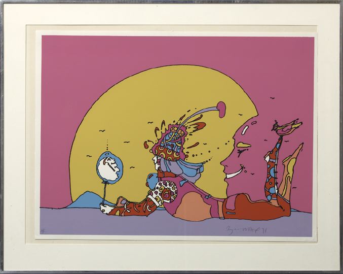 Appraisal: Peter Max American b Magical Moment serigraph in colors on