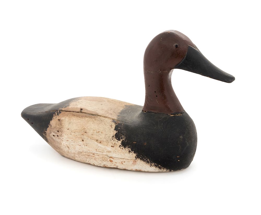 Appraisal: A Large Painted Duck Decoy A Large Painted Duck Decoy