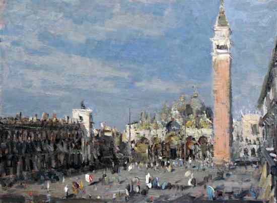 Appraisal: Emma Ciardi - oil on board 'Plazza San Marco Venezia'