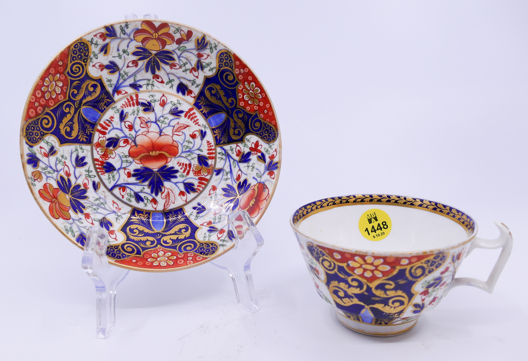 Appraisal: Antique Royal Crown Derby Imari Cup Saucers