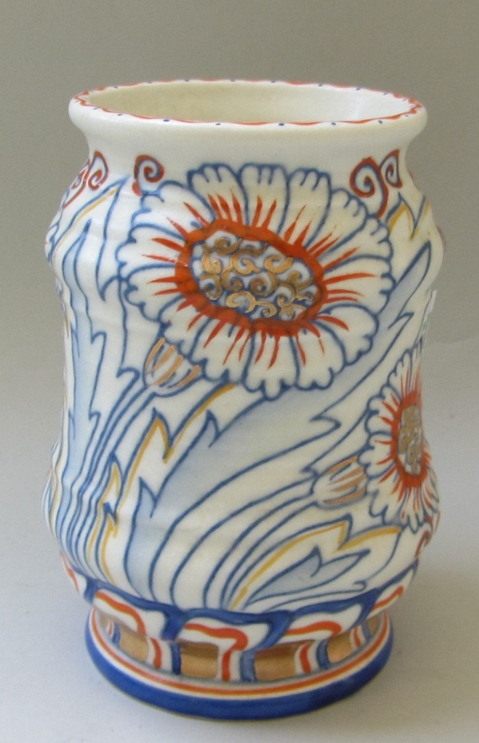 Appraisal: A Crown Ducal vase decorated by Charlotte Rhead pattern number