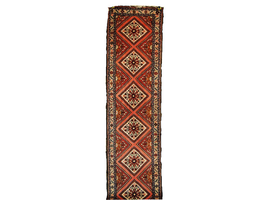 Appraisal: Persian Hamadan extremely long runner contemporary