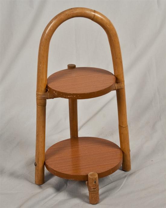 Appraisal: Tropical Sun Pasadena CA Bentwood Stand H Dia