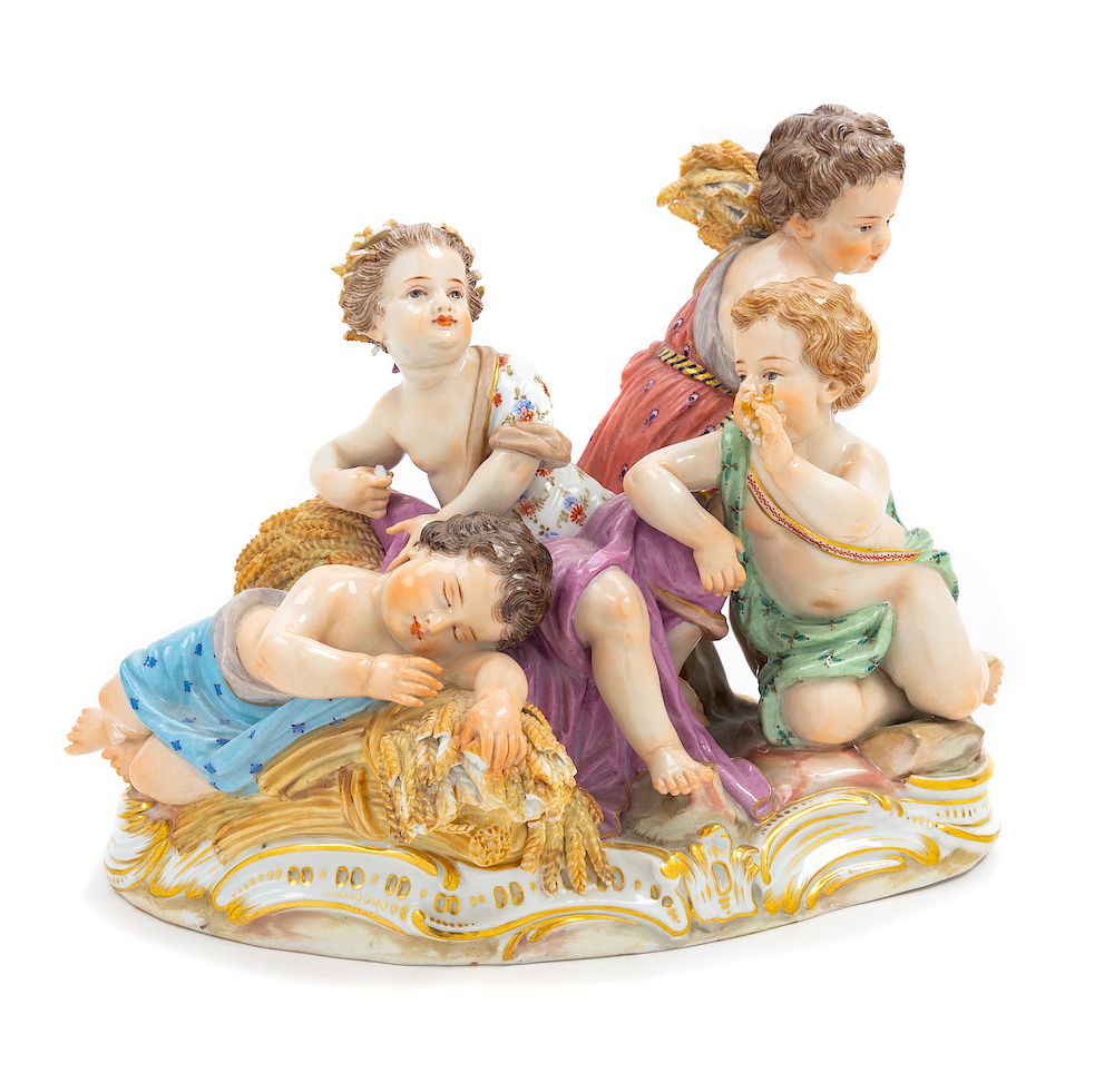 Appraisal: A Meissen Porcelain Figural Group A Meissen Porcelain Figural Group