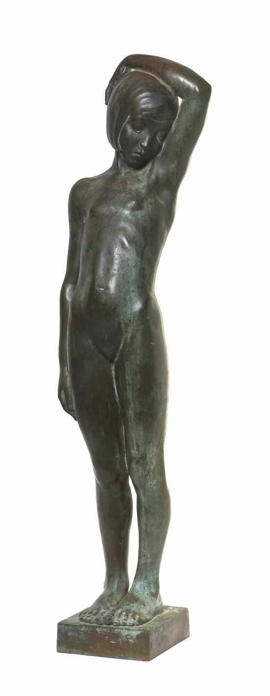 Appraisal: An American Art Deco Bronze Figure Gorham Foundry depicting a