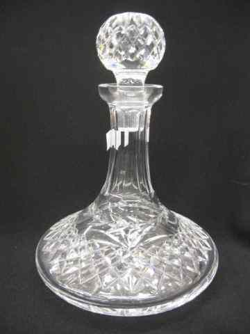 Appraisal: Waterford Cut Crystal Ships Decanter signed '' excellent