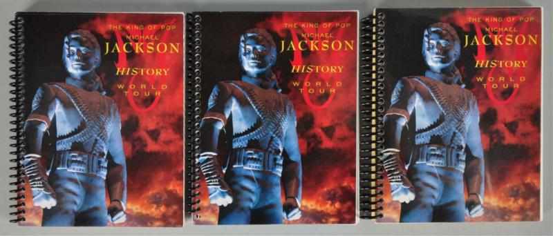 Appraisal: Three Michael Jackson King of Pop Itineraries Description Includes three