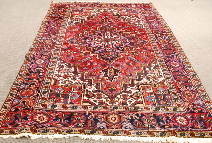 Appraisal: Two Heriz Carpets Northwest Persia th century ft x ft