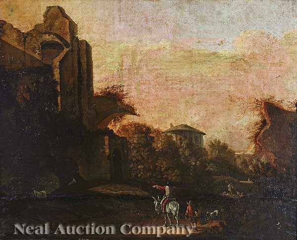 Appraisal: Follower of Jan Both Dutch - Landscape with Ruins and