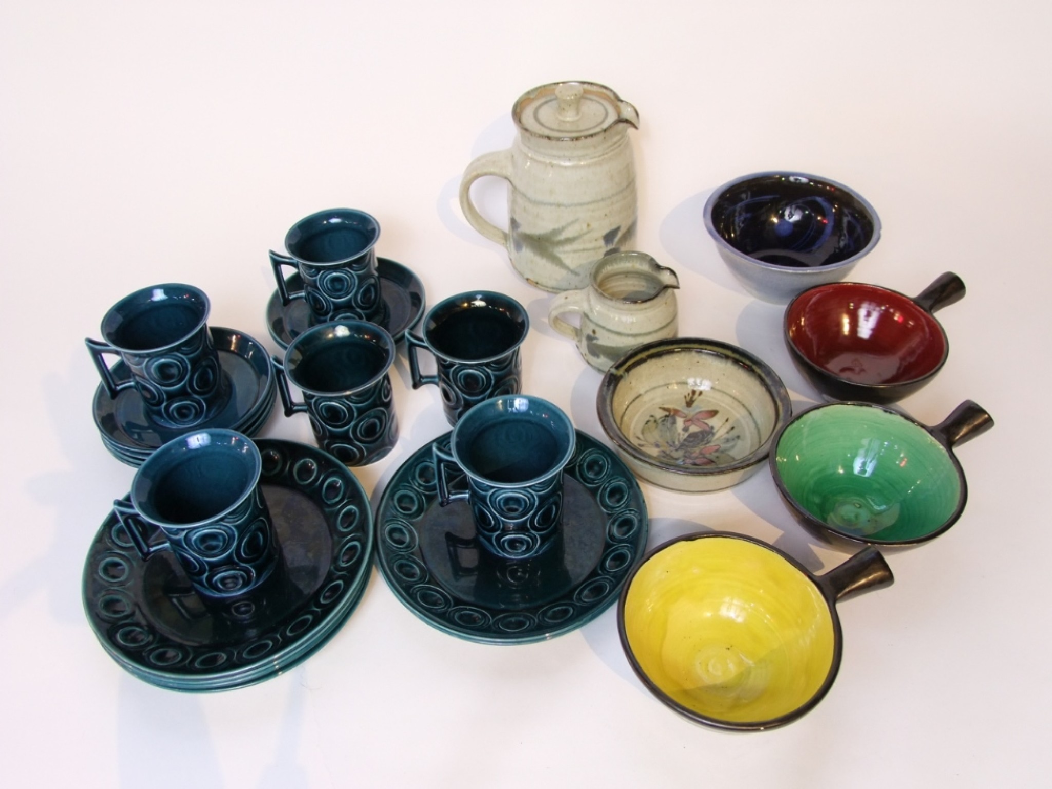 Appraisal: A collection of Portmeirion coffee wares designed by Susan Williams-Ellis