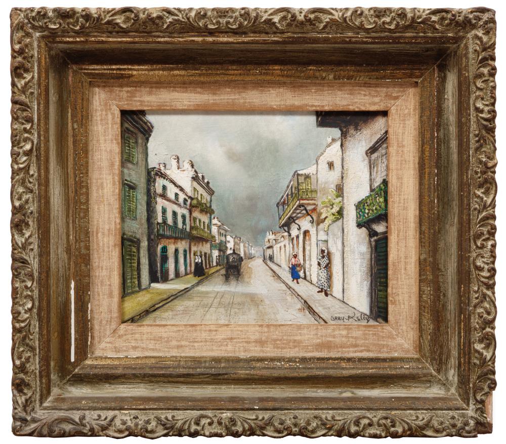 Appraisal: George Orry-Kelly Australian New Orleans - French Quarter Street Scene