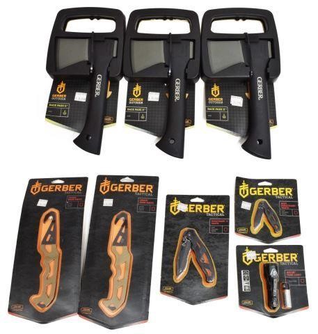 Appraisal: lot of Gerber new in packaging including Paxe II axe