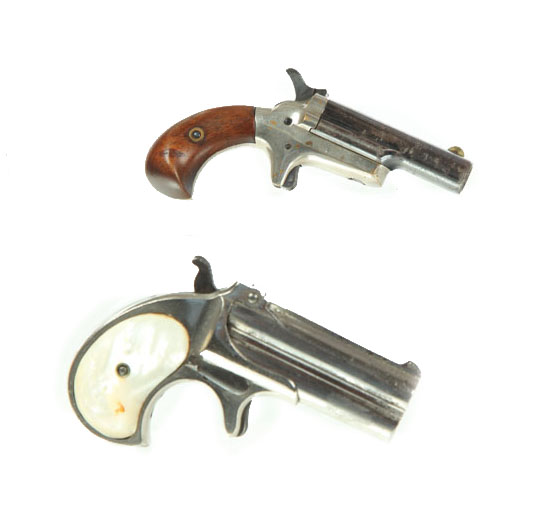 Appraisal: TWO DERINGERS Colt single barrel rd model caliber rimfire Blued